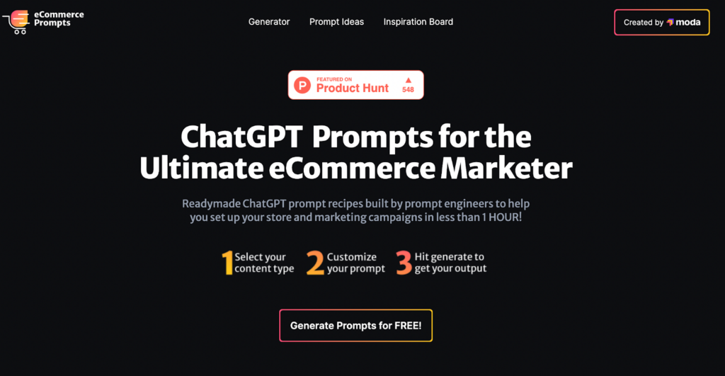 Ecommerce Prompts Chat GPT